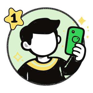 Guests take selfies during the event.